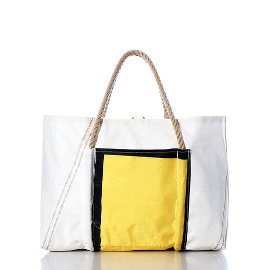 Vintage Yellow and Black Wharf Tote Alternate View
