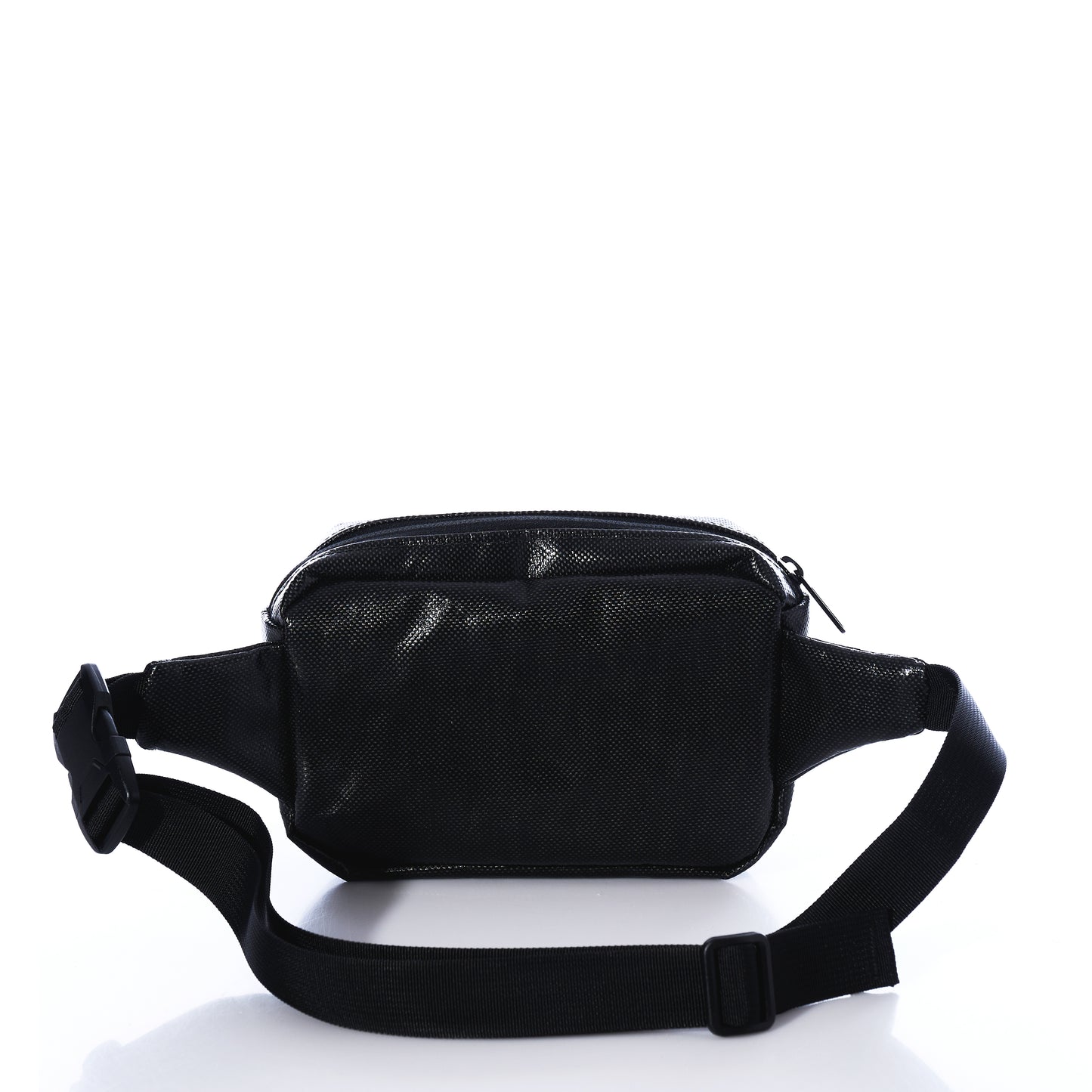 The Sea Bags Black Dragon Belt Bag, featuring water-resistant material, an adjustable strap, and a zipper closure, is displayed against a white background. by Sea Bags