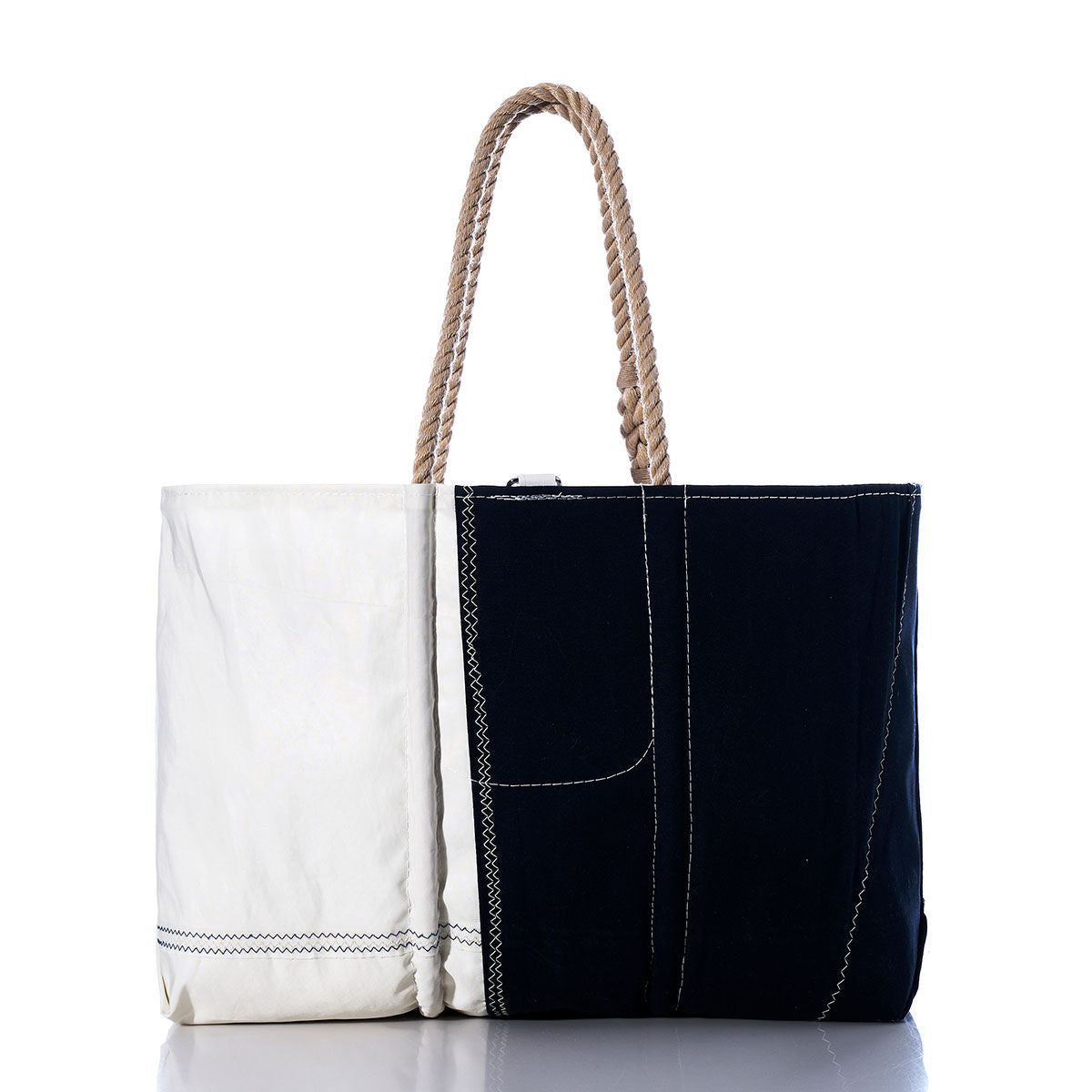 Vintage Navy and White Large Tote Alternate View