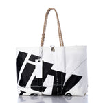 Vintage Black Letters Large Tote