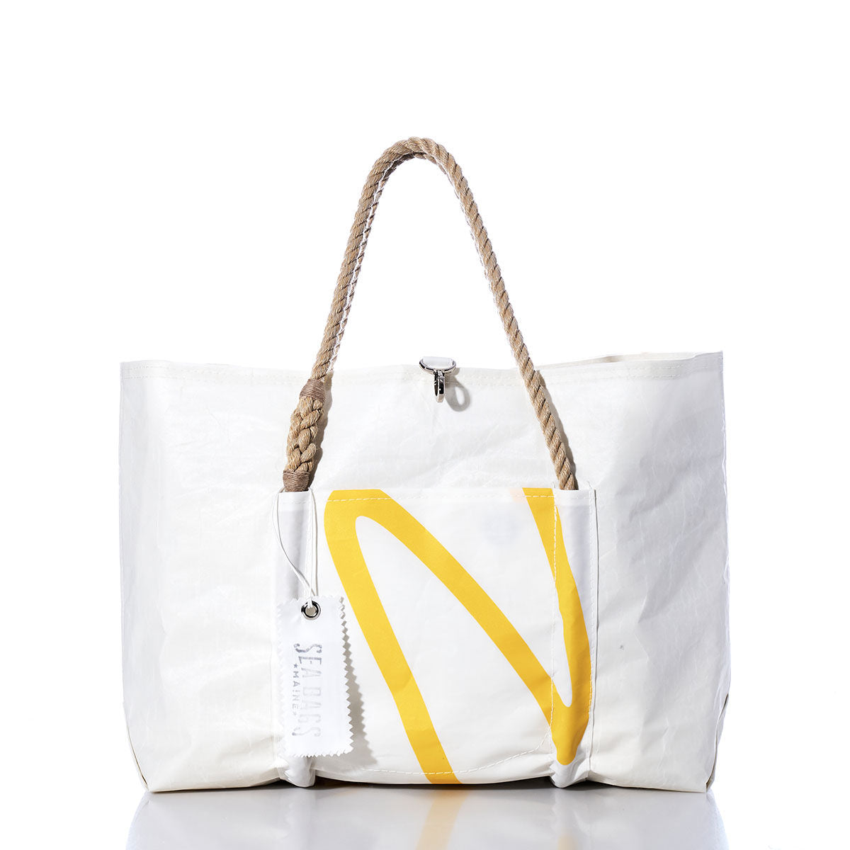 Vintage Yellow Graphic Wharf Tote