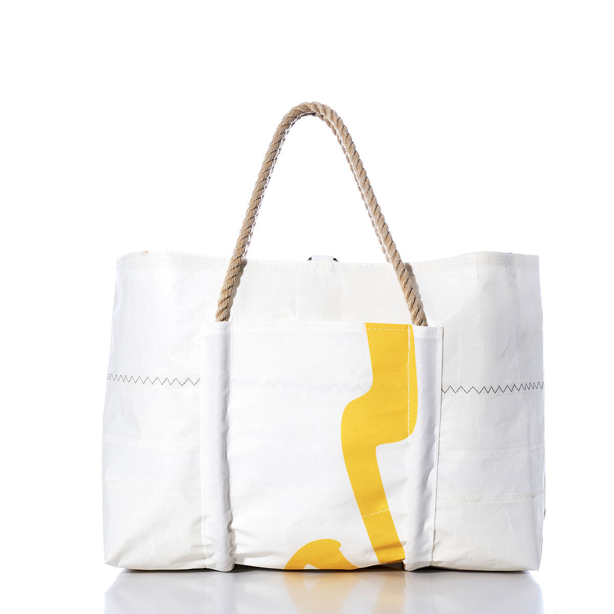 Vintage Yellow Graphic Wharf Tote Alternate View