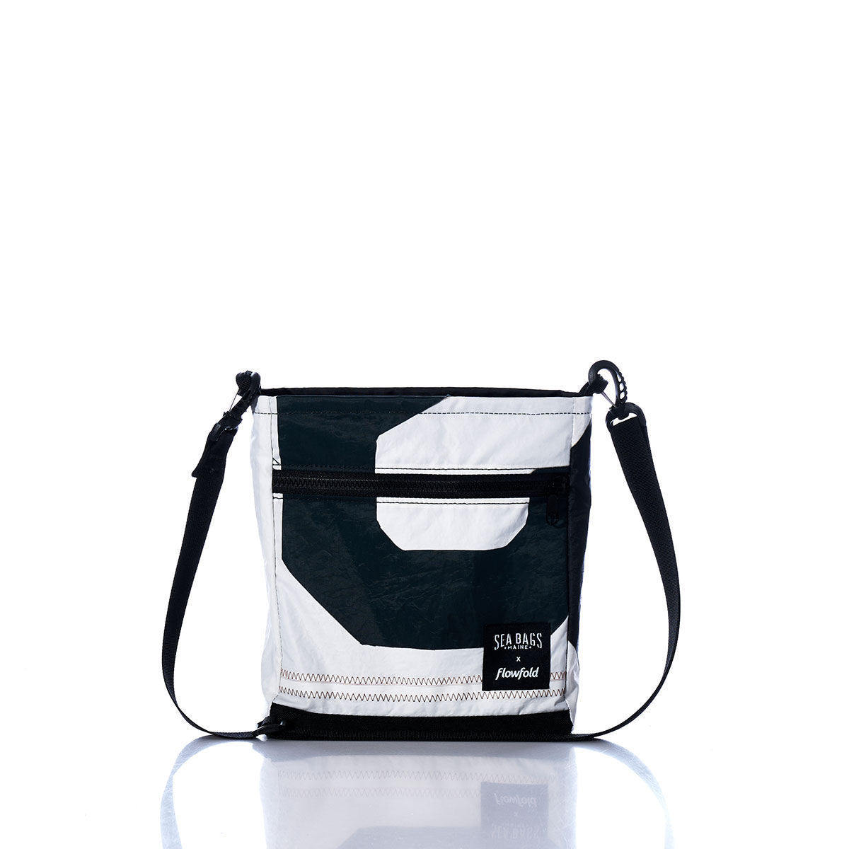 Vintage Black and White Small Voyager Crew Crossbody