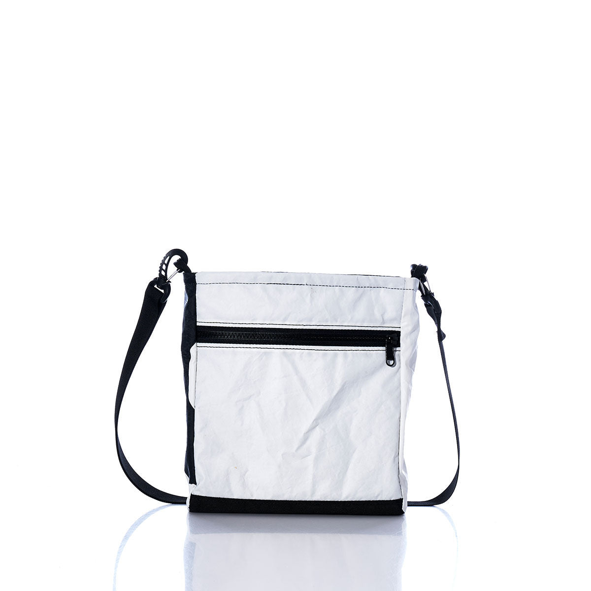 Vintage Black and White Small Voyager Crew Crossbody Alternate View