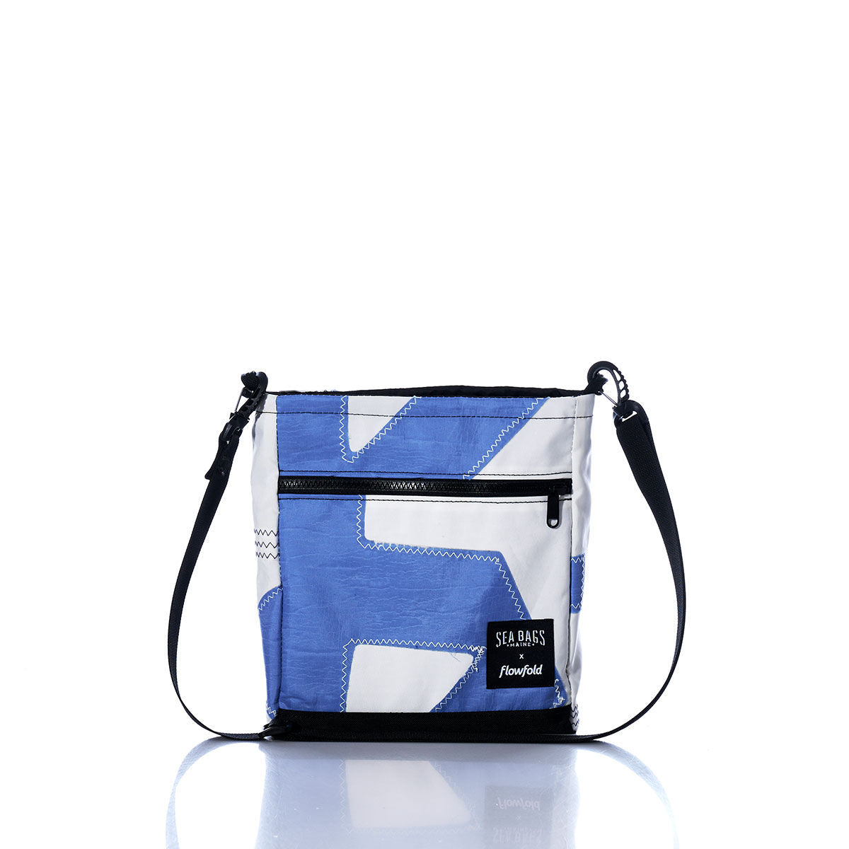 Vintage Blue Numbers Small Voyager Crew Crossbody