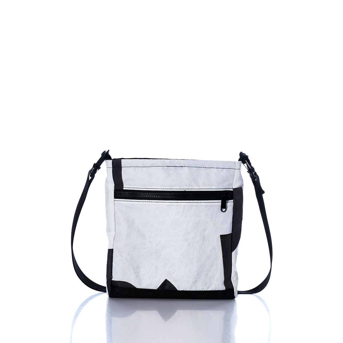 Vintage Black and White Small Voyager Crew Crossbody Alternate View