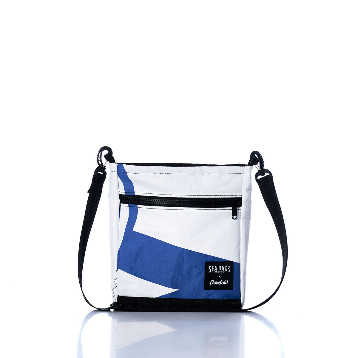 Vintage Blue and White Small Voyager Crew Crossbody