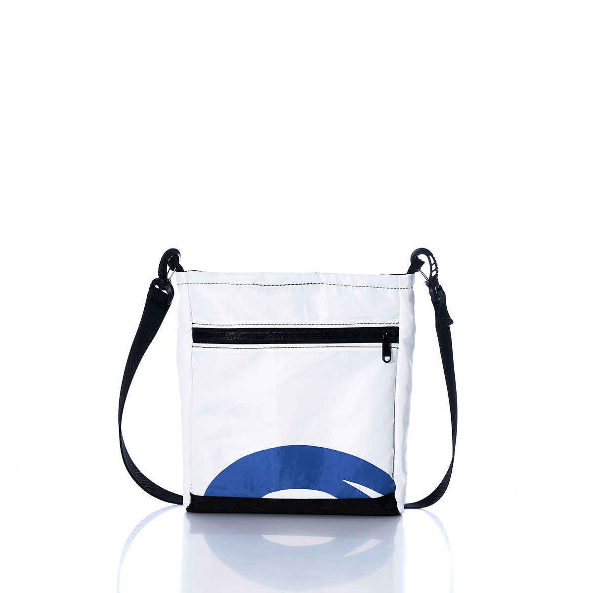 Vintage Blue and White Small Voyager Crew Crossbody Alternate View