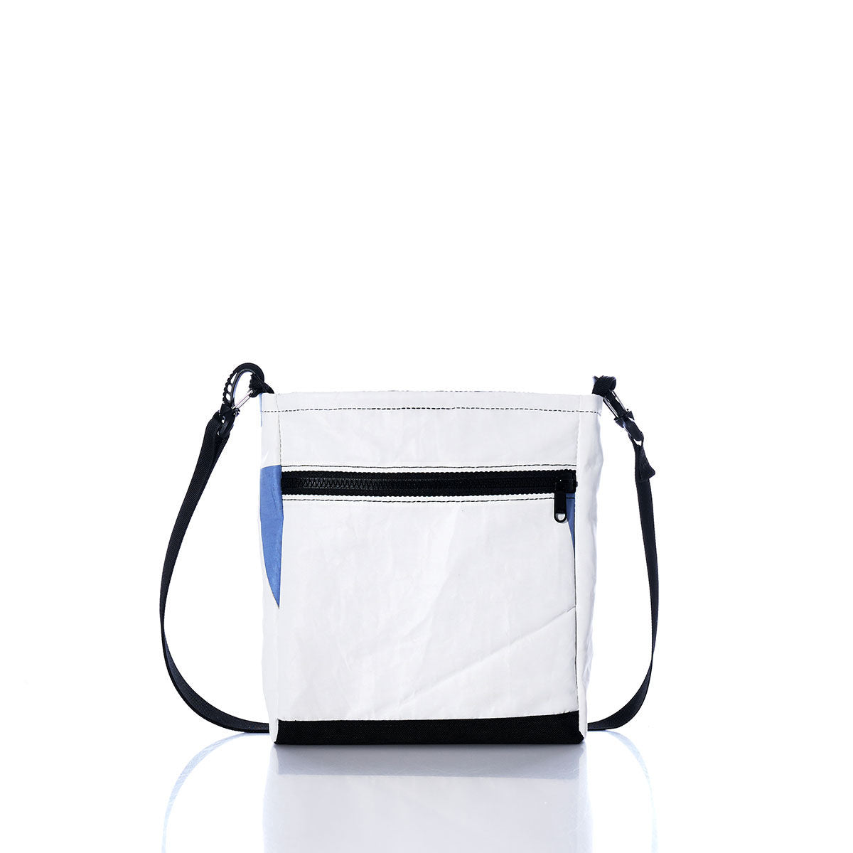Vintage Blue and White Small Voyager Crew Crossbody Alternate View