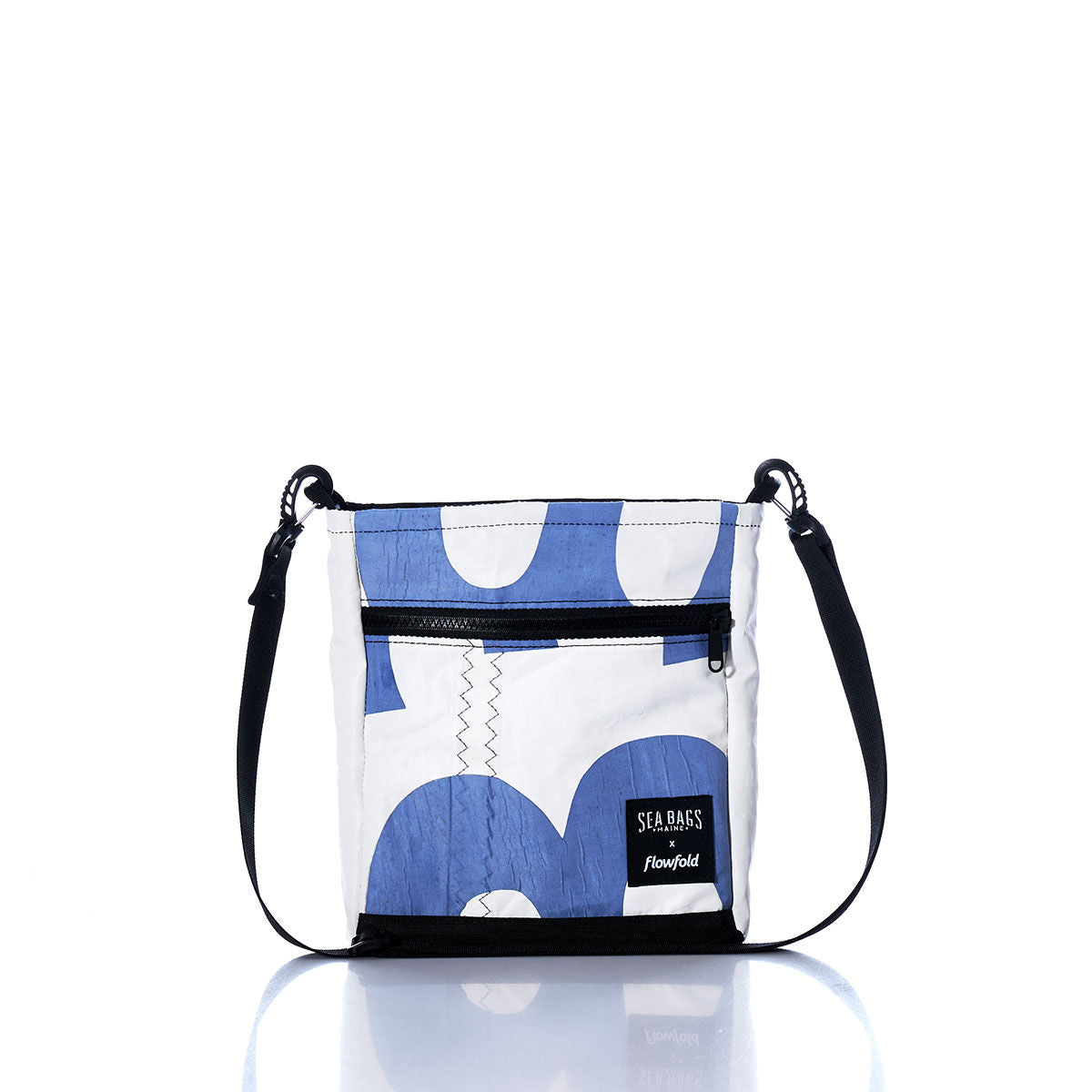 Vintage Blue Numbers Small Voyager Crew Crossbody