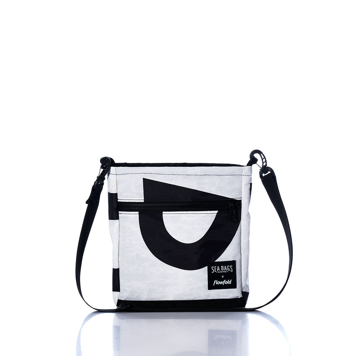 Vintage Black Numbers Small Voyager Crew Crossbody