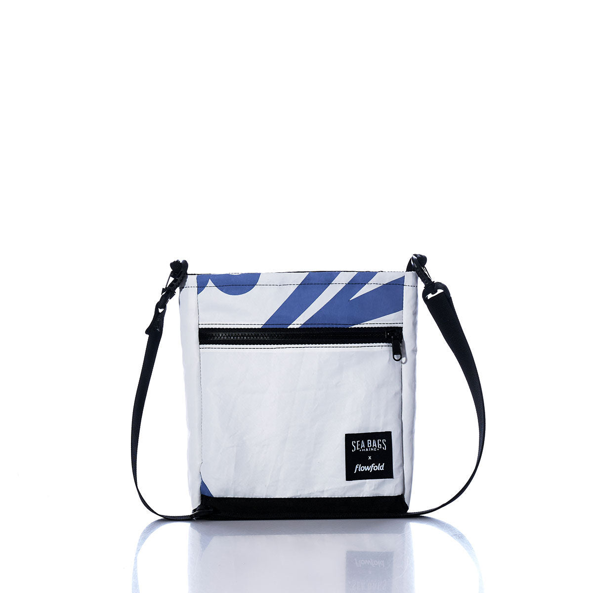 Vintage Blue and White Small Voyager Crew Crossbody