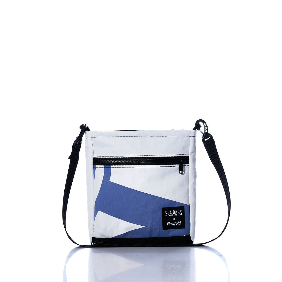 Vintage Blue and White Small Voyager Crew Crossbody
