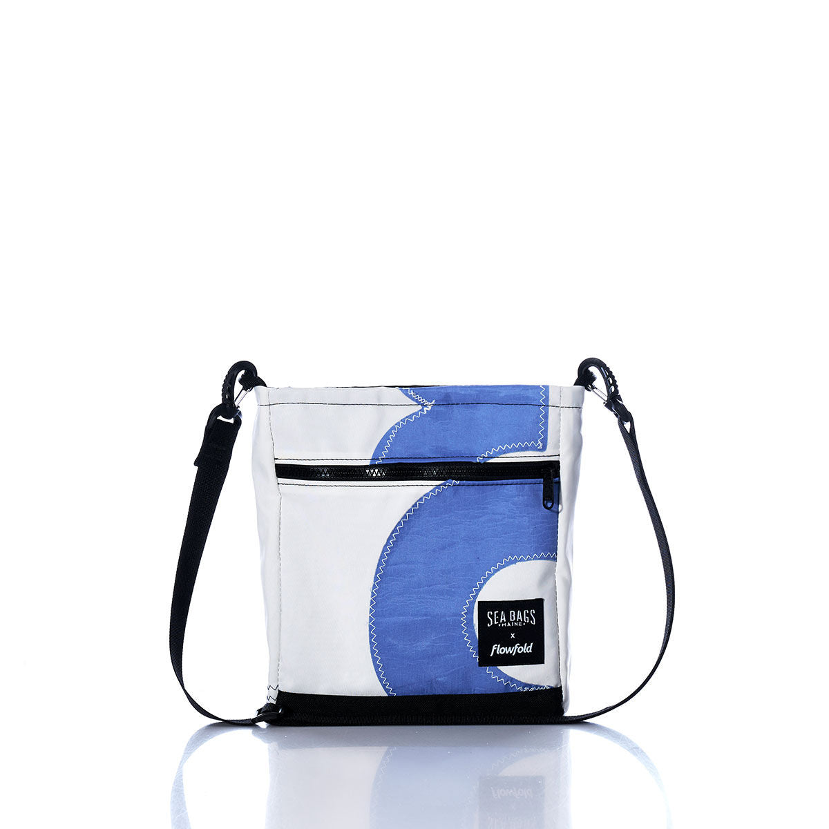 Vintage Blue and White Small Voyager Crew Crossbody