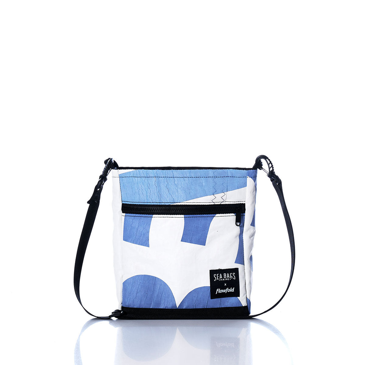Vintage Blue Numbers Small Voyager Crew Crossbody