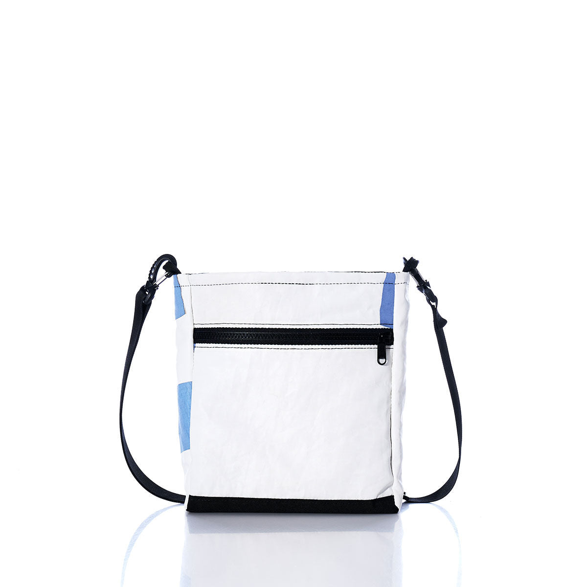 Vintage Blue and White Small Voyager Crew Crossbody Alternate View