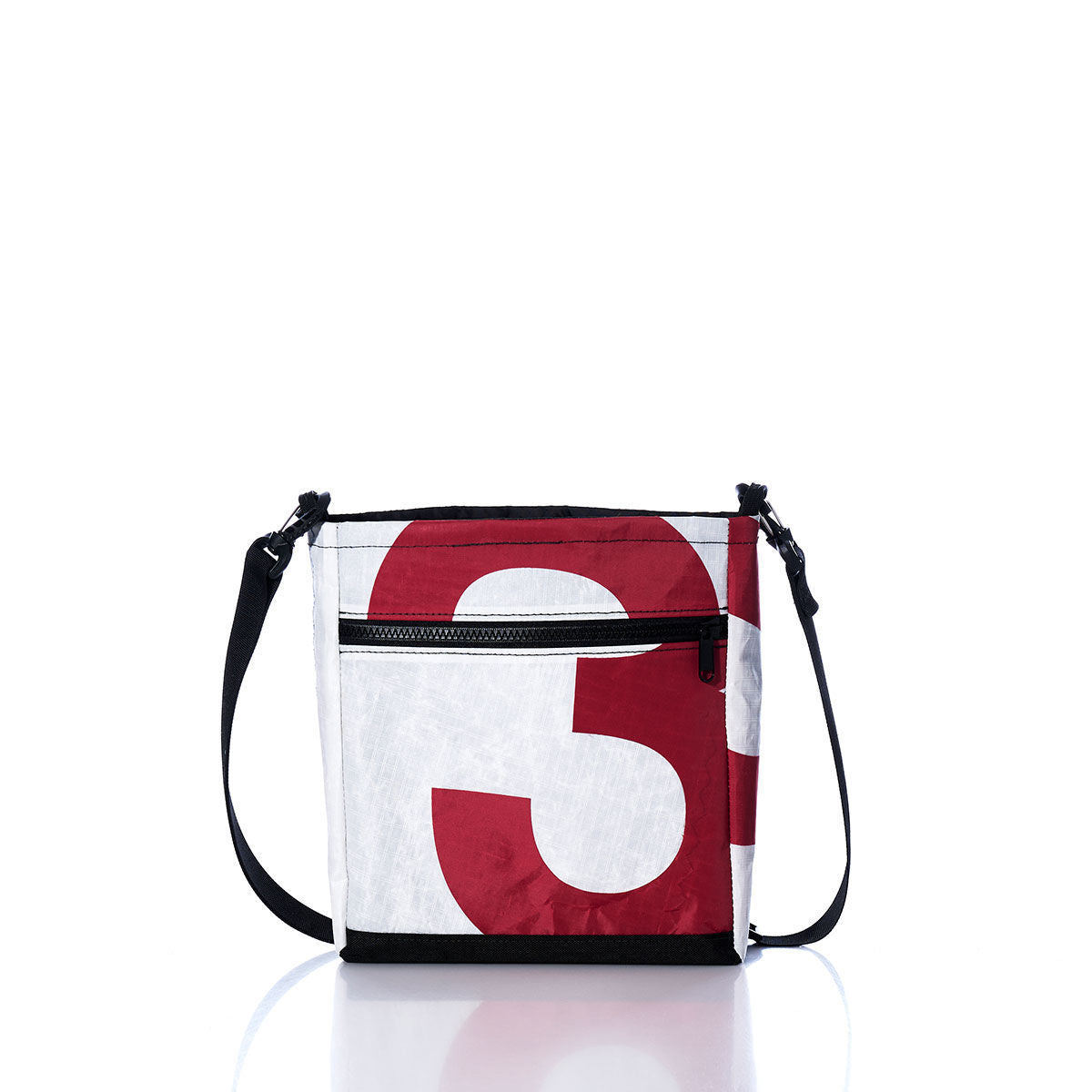 Vintage Red Numbers Small Voyager Crew Crossbody Alternate View