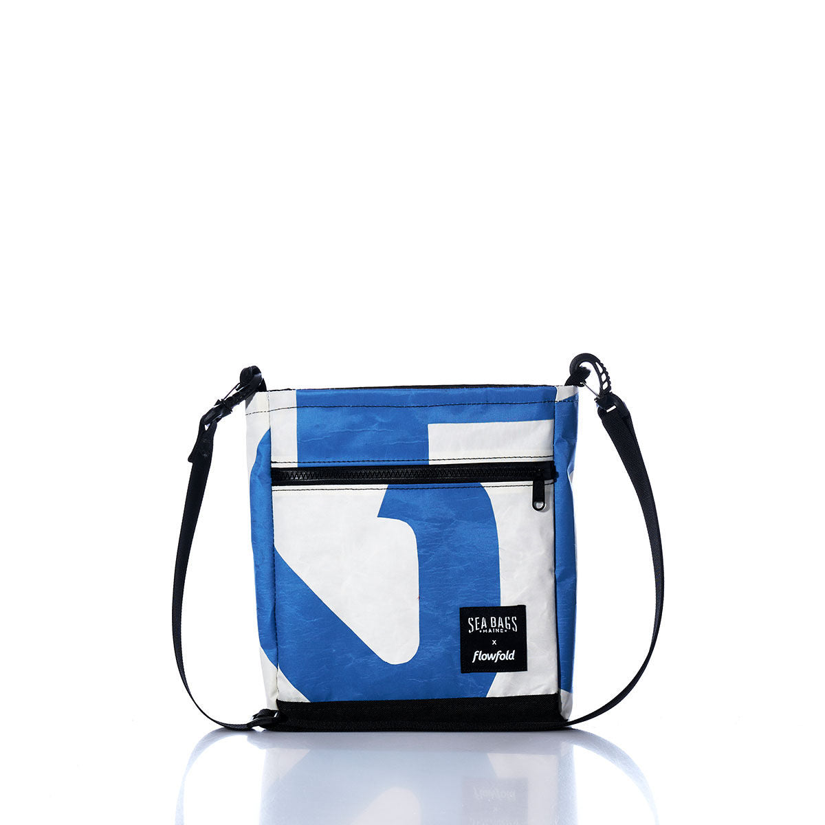 Vintage Blue Numbers Small Voyager Crew Crossbody