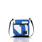 Vintage Blue Numbers Small Voyager Crew Crossbody