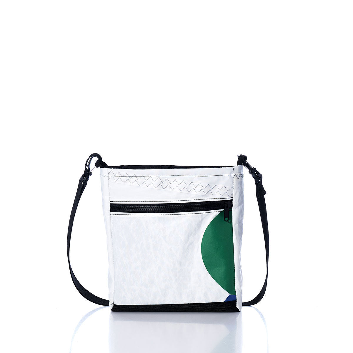 Vintage Green and Blue Small Voyager Crew Crossbody Alternate View