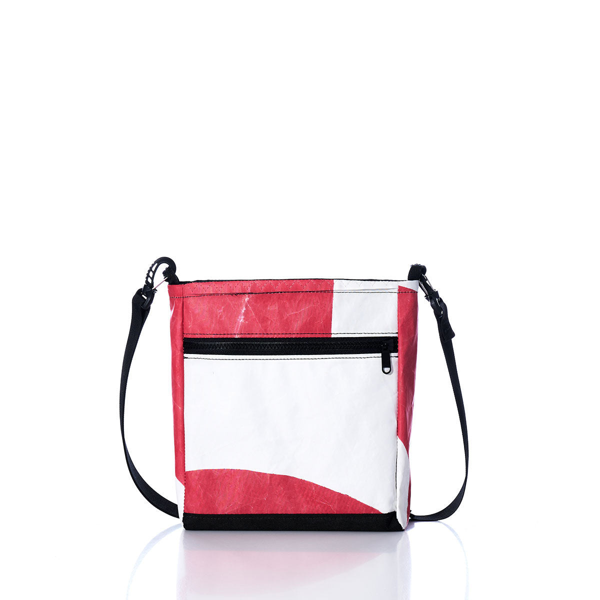 Vintage Red and White Small Voyager Crew Crossbody Alternate View