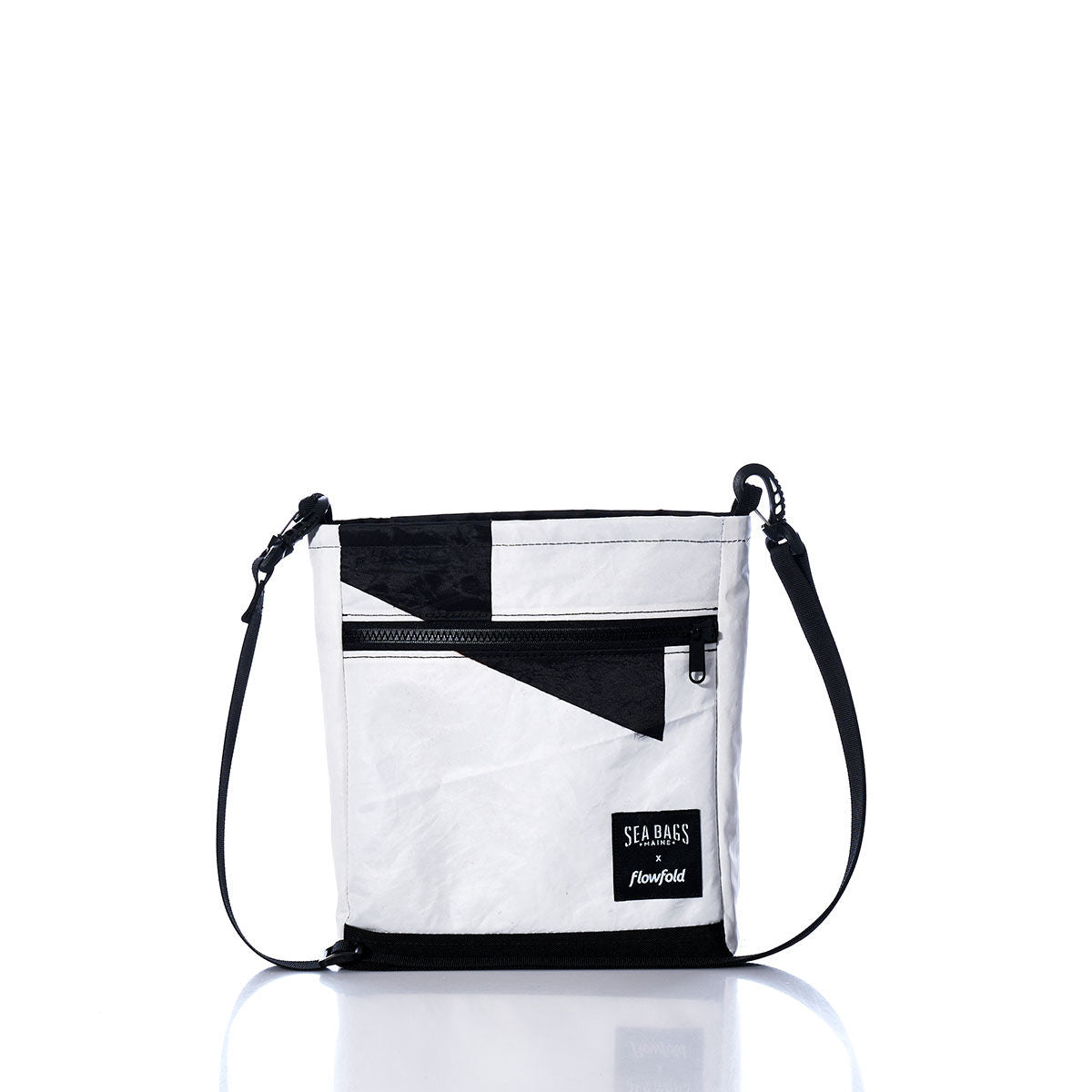 Vintage Black and White Small Voyager Crew Crossbody