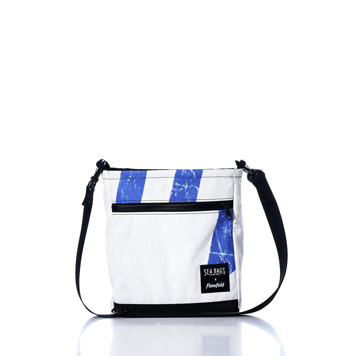 Vintage Blue and White Small Voyager Crew Crossbody