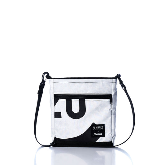 Vintage Black and White Small Voyager Crew Crossbody
