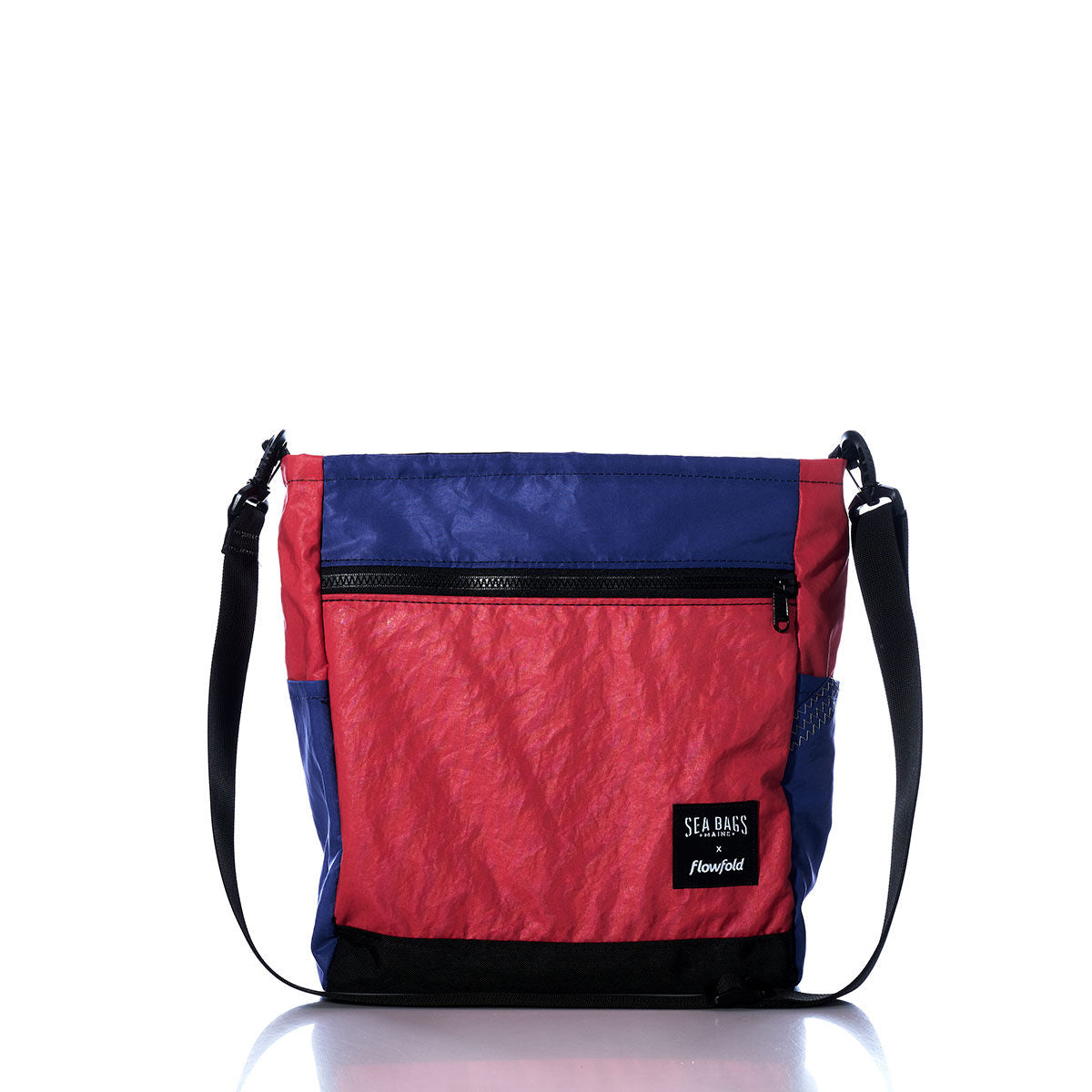 Vintage Red and Blue Medium Voyager Crew Crossbody