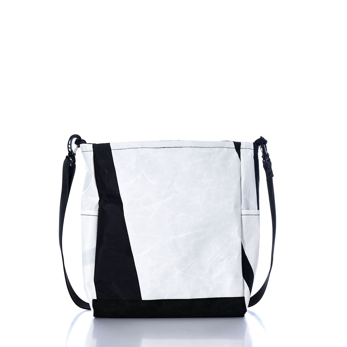 Vintage Black and White Medium Voyager Crew Crossbody Alternate View