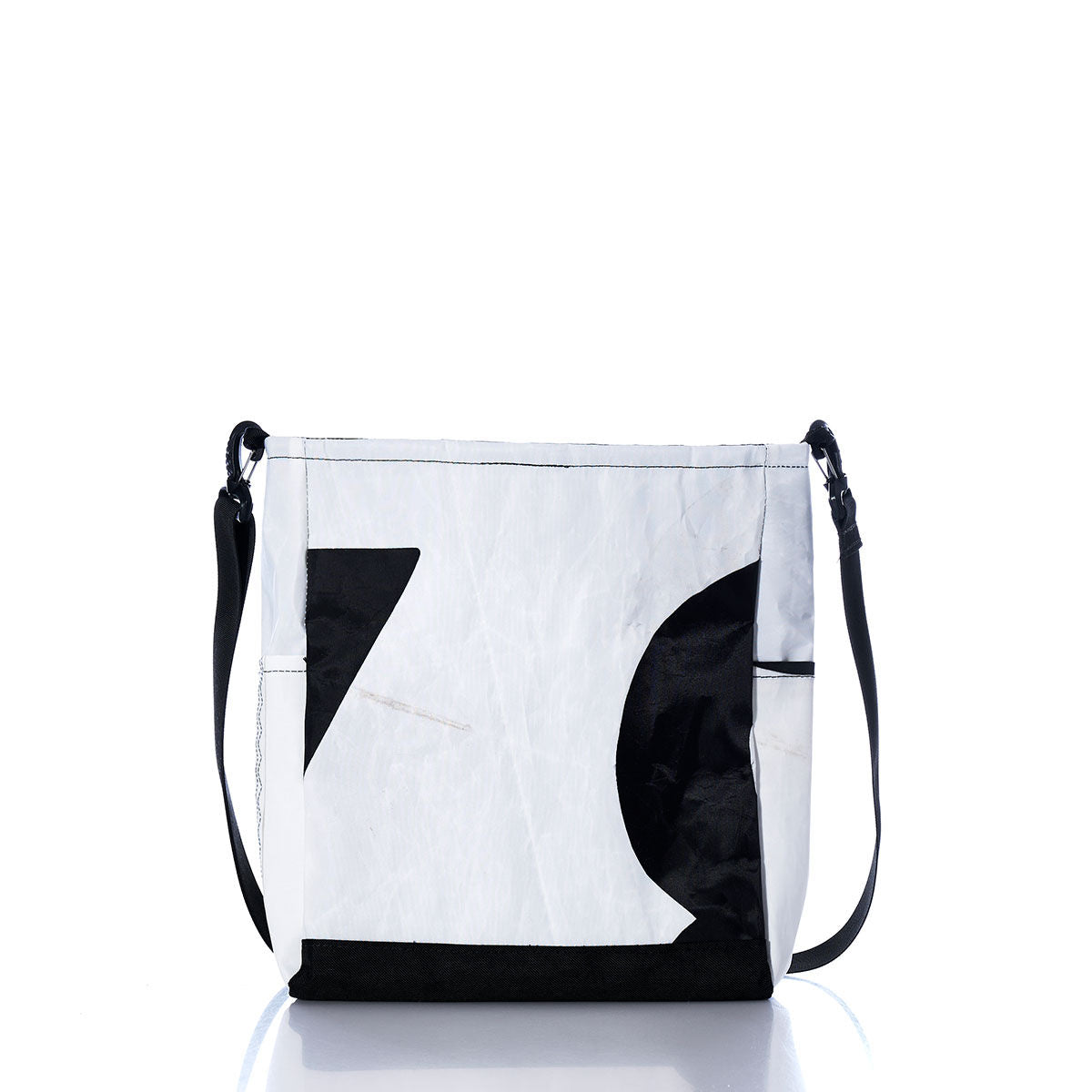 Vintage Black and White Medium Voyager Crew Crossbody Alternate View