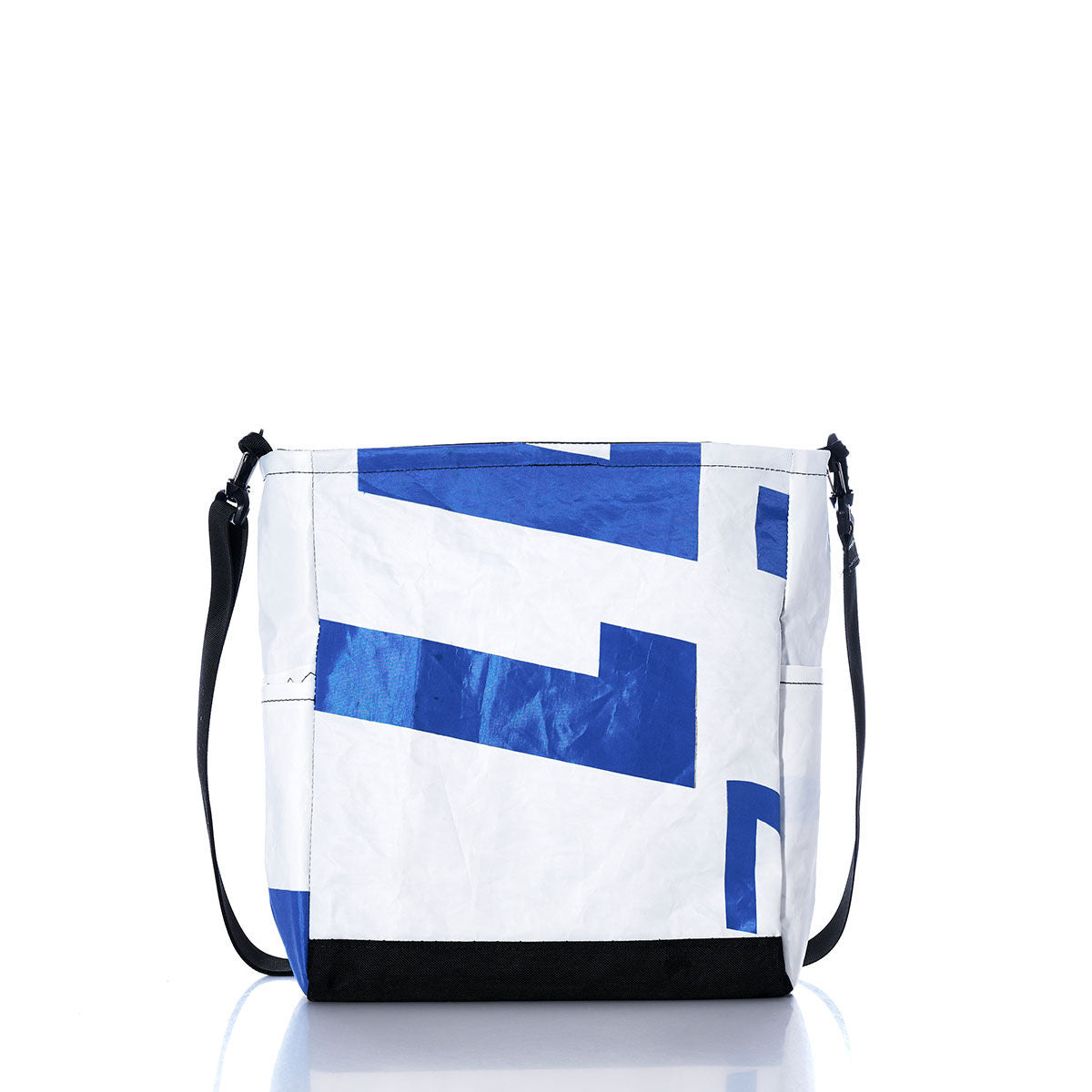Vintage Blue and White Medium Voyager Crew Crossbody Alternate View