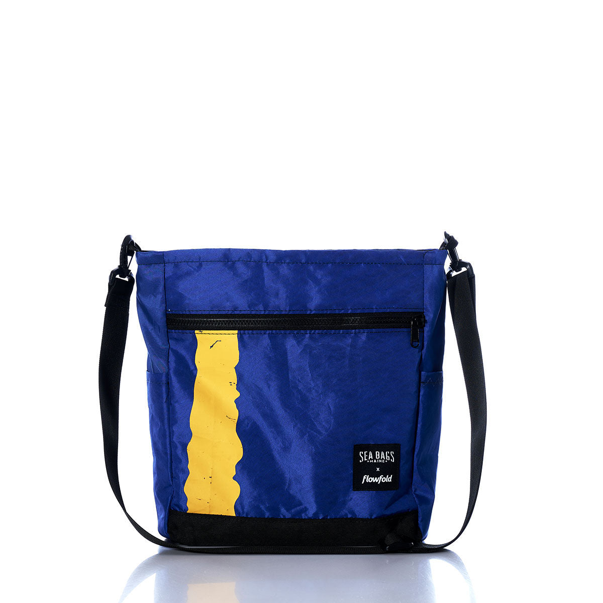Vintage Blue and Yellow Medium Voyager Crew Crossbody
