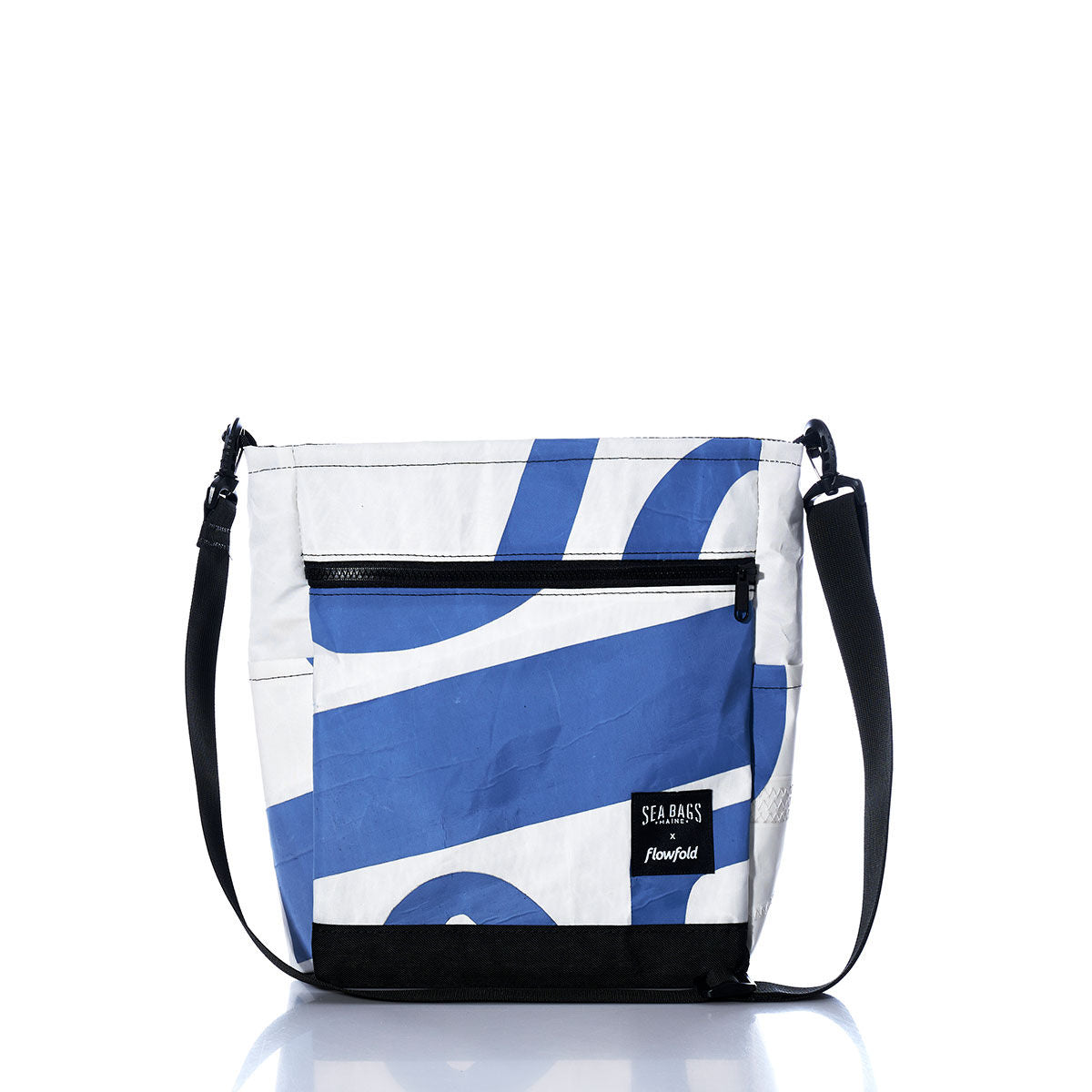 Vintage Blue and White Medium Voyager Crew Crossbody