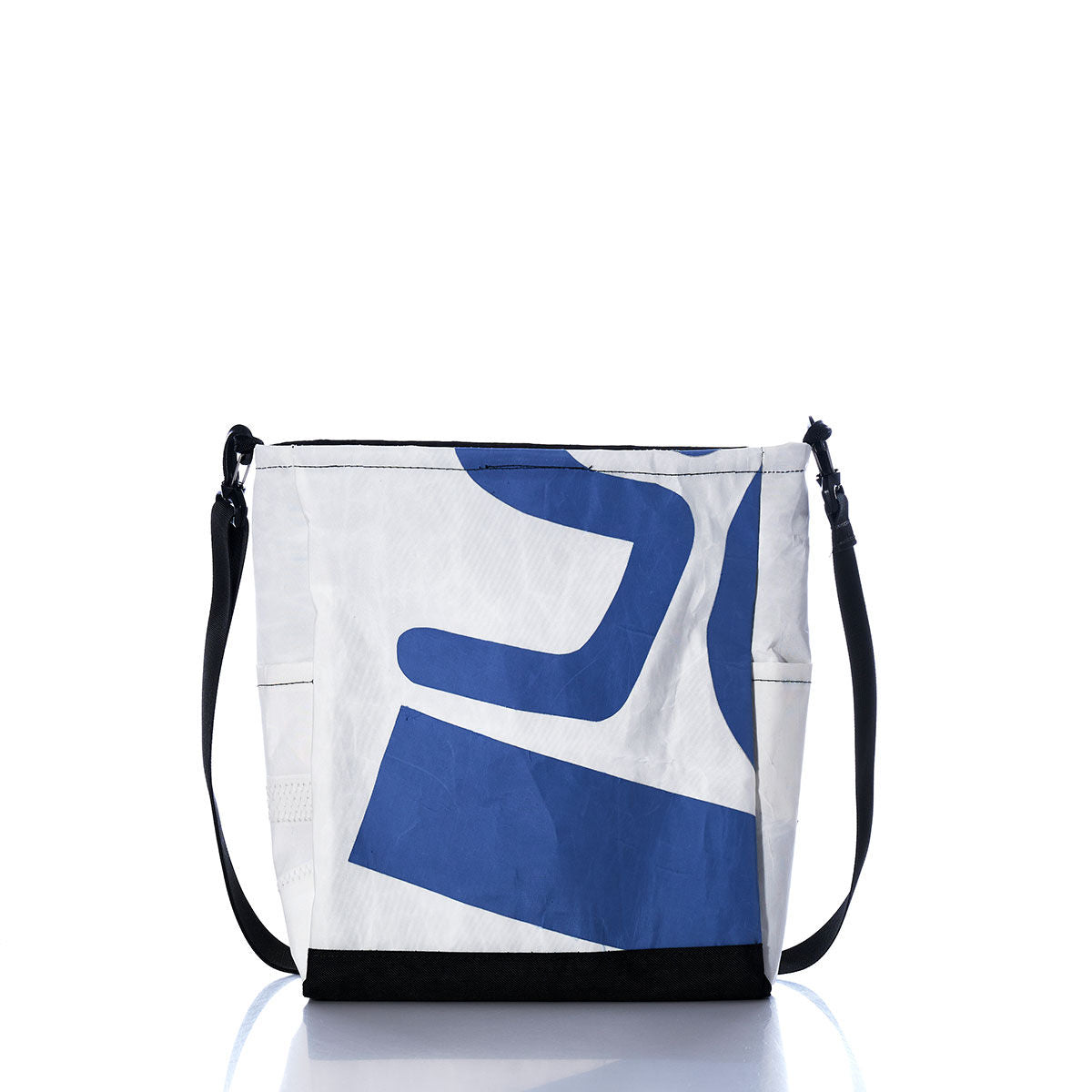 Vintage Blue and White Medium Voyager Crew Crossbody Alternate View