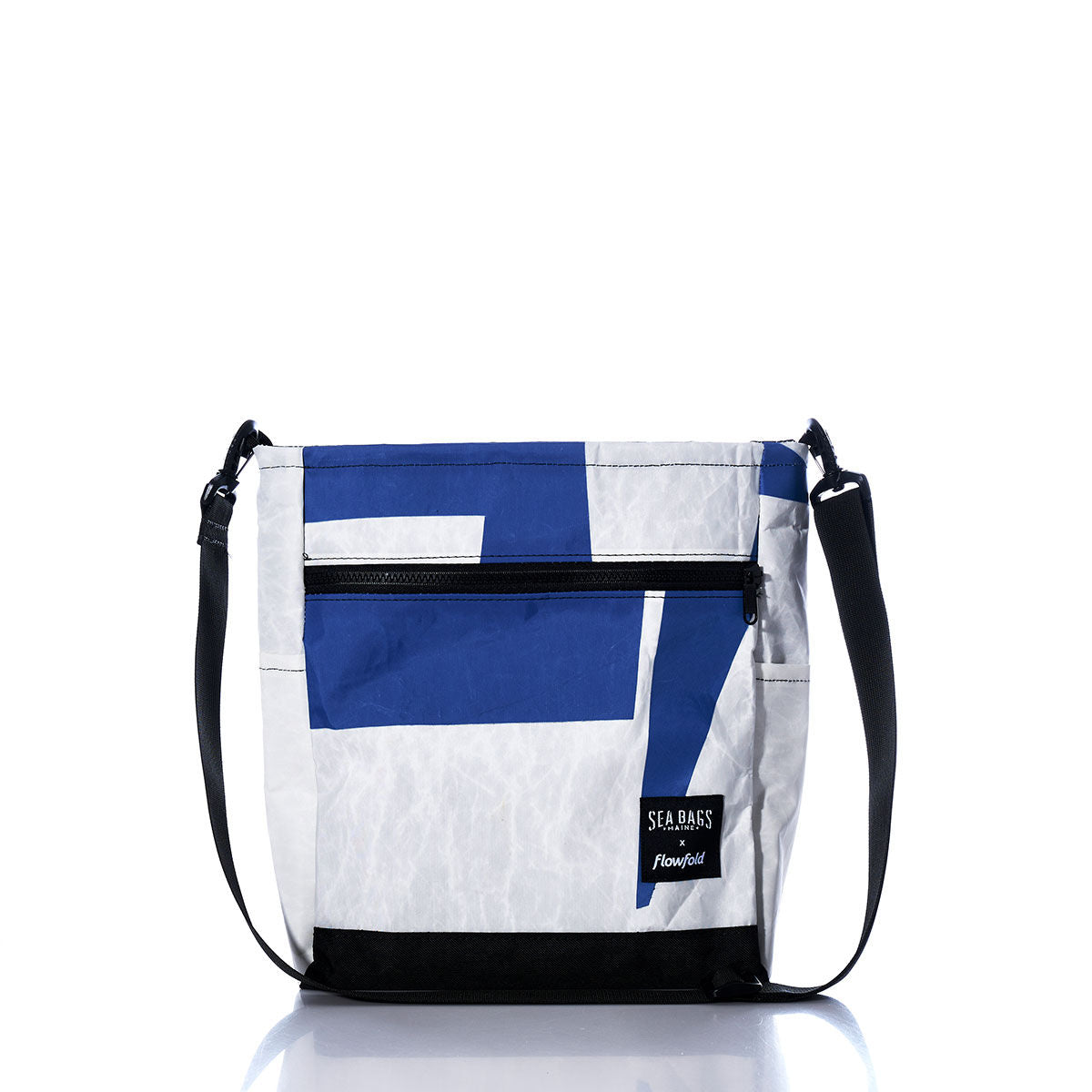 Vintage Blue and White Medium Voyager Crew Crossbody