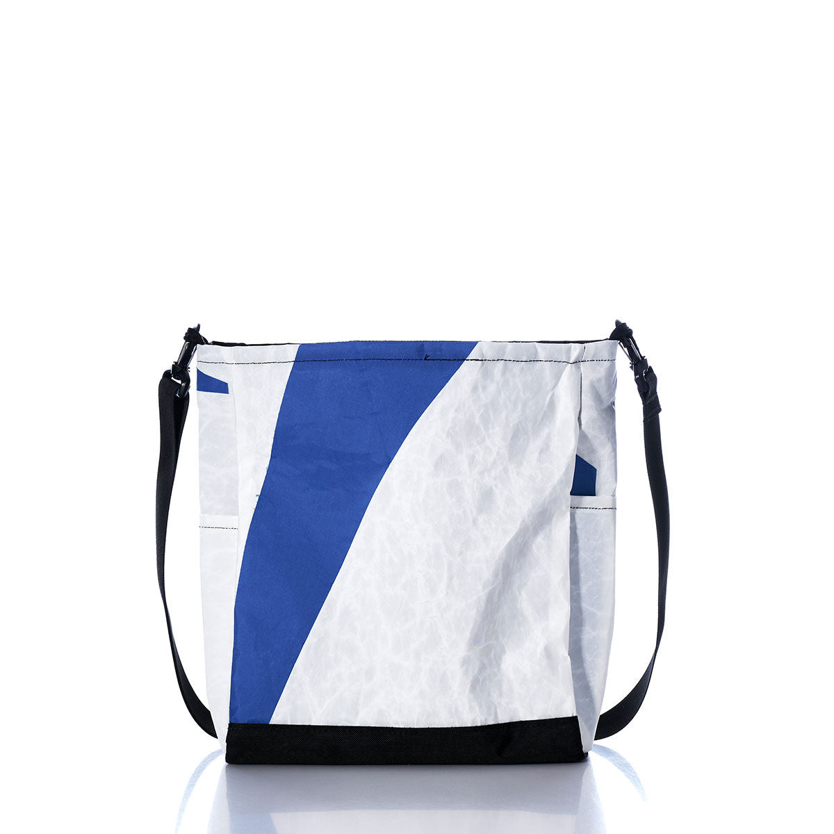 Vintage Blue and White Medium Voyager Crew Crossbody Alternate View