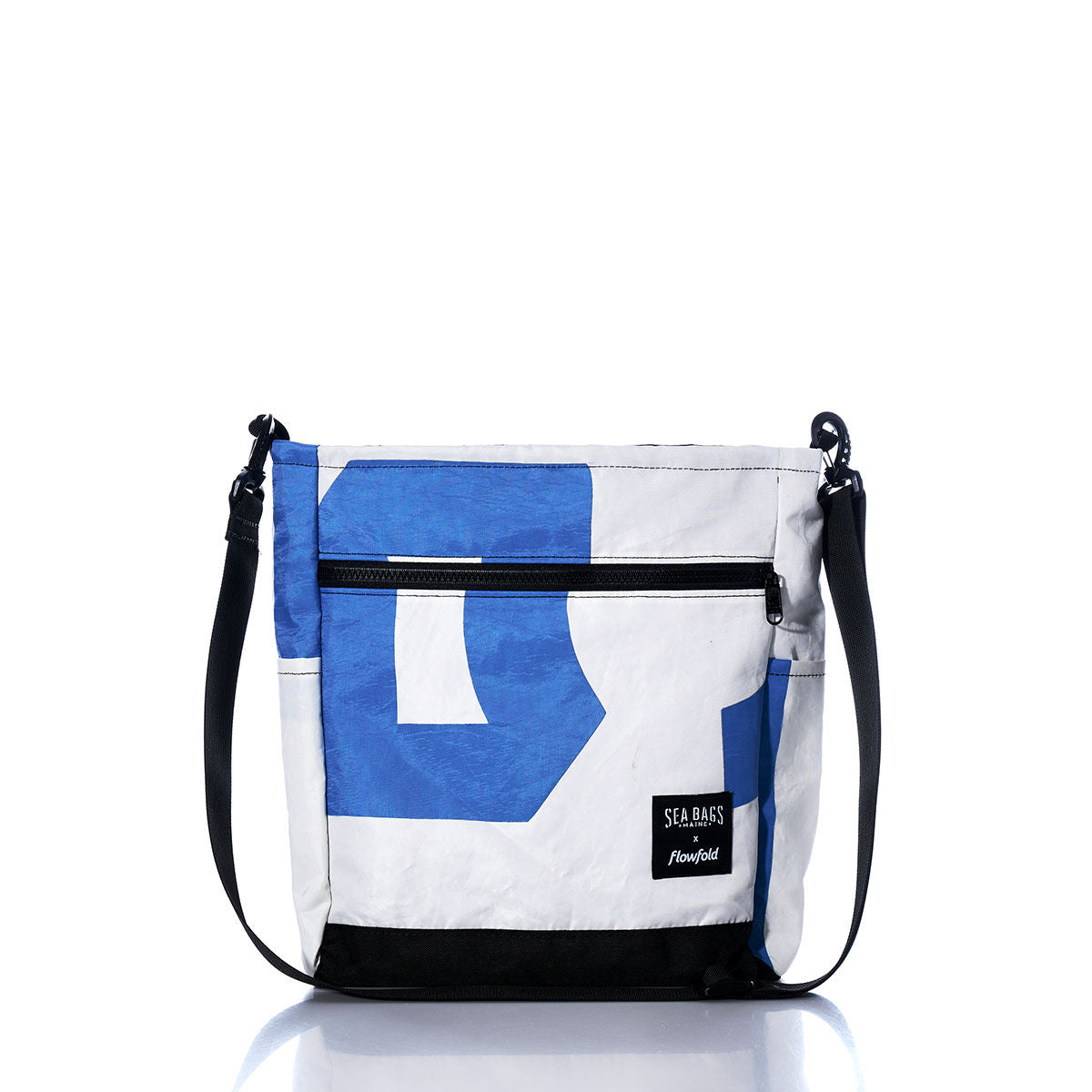Vintage Blue and White Medium Voyager Crew Crossbody