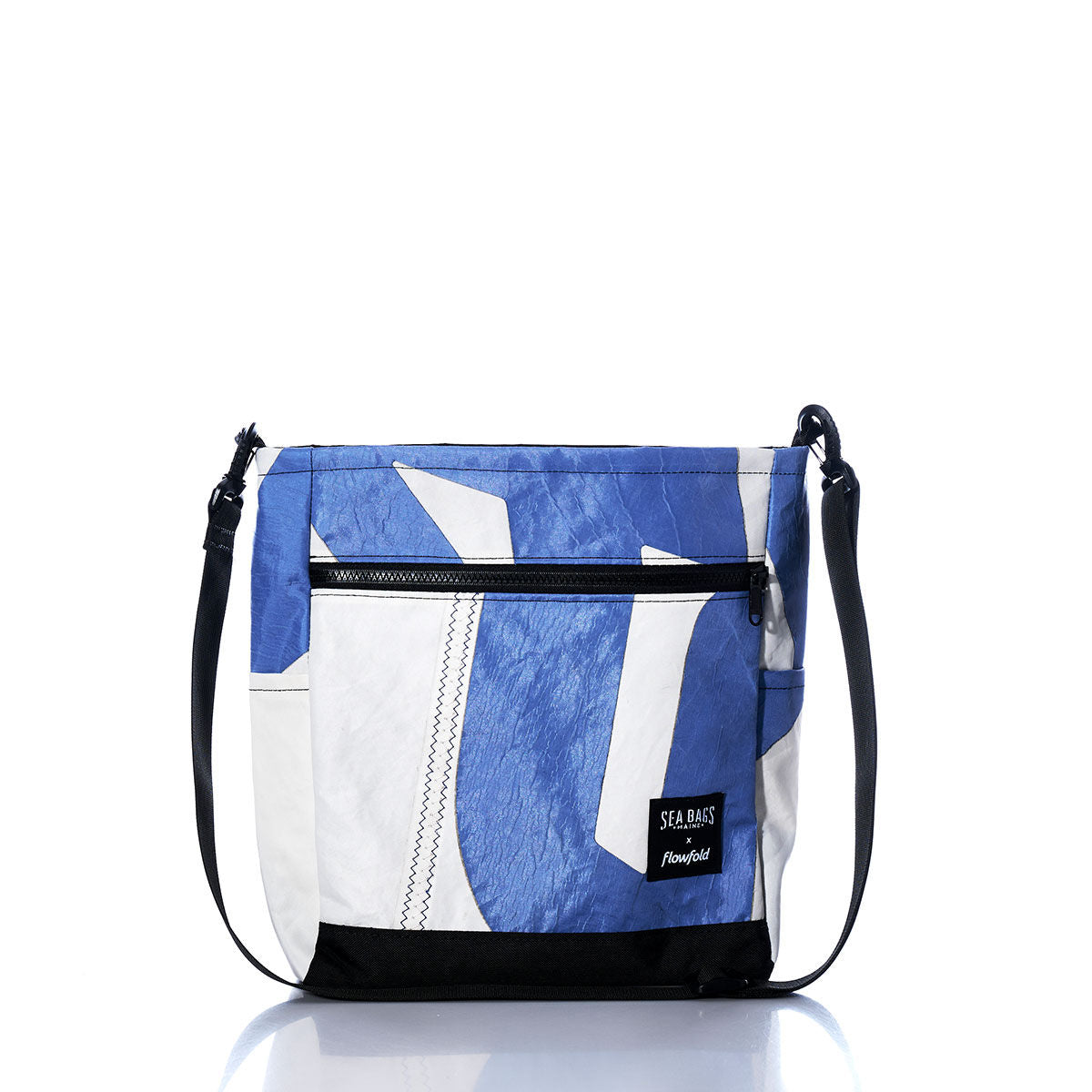 Vintage Blue and White Medium Voyager Crew Crossbody