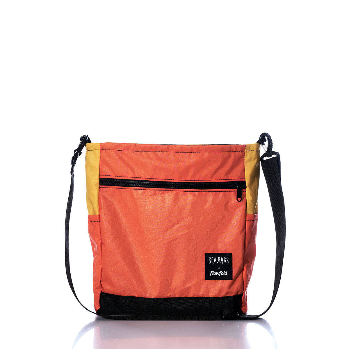 Vintage Orange and Yellow Medium Voyager Crew Crossbody