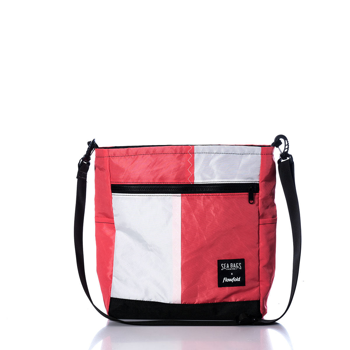 Vintage Coral and White Medium Voyager Crew Crossbody