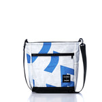 Vintage Blue and White Medium Voyager Crew Crossbody