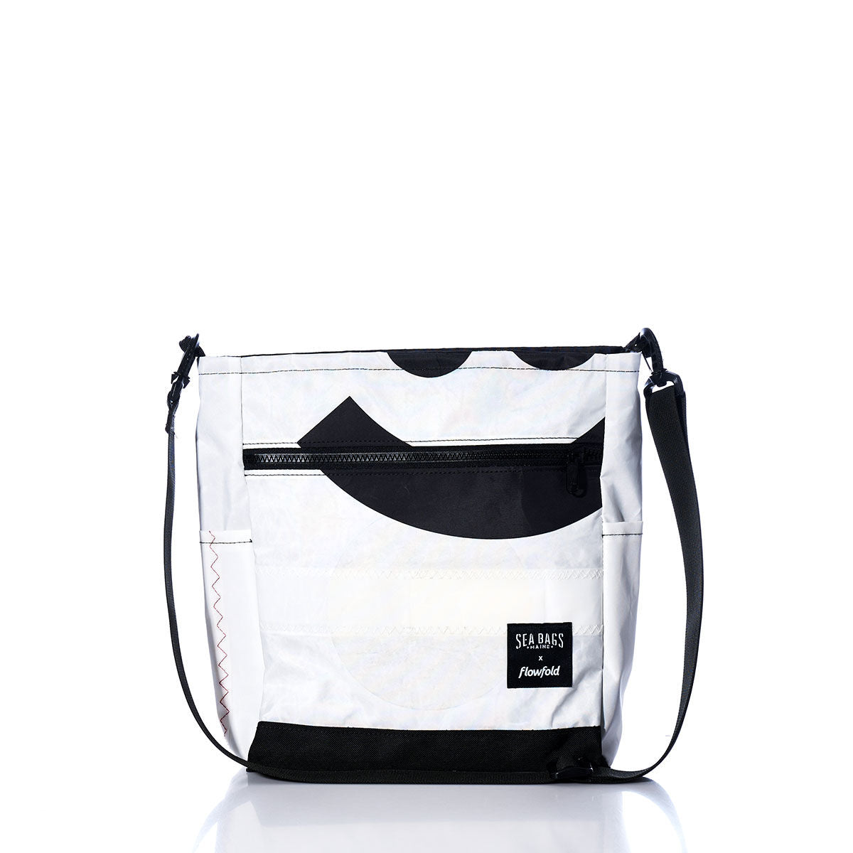 Vintage Black and White Medium Voyager Crew Crossbody
