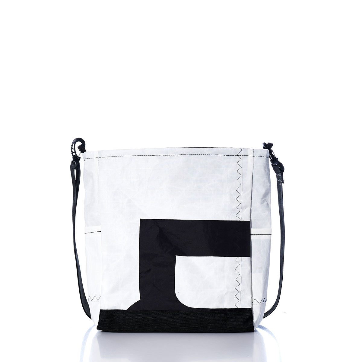 Vintage Black and White Medium Voyager Crew Crossbody Alternate View