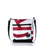 Vintage Red and White Medium Voyager Crew Crossbody
