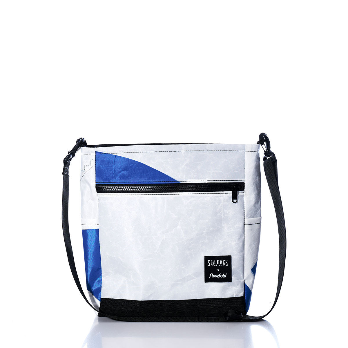 Vintage Blue and White Medium Voyager Crew Crossbody