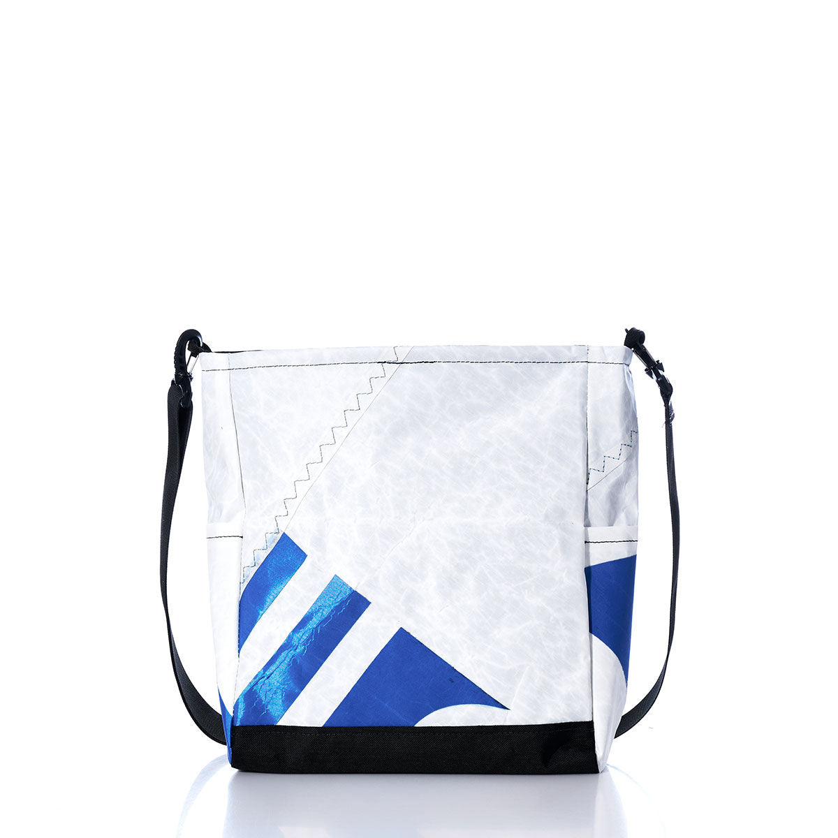 Vintage Blue and White Medium Voyager Crew Crossbody Alternate View