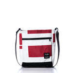 Vintage Red and White Medium Voyager Crew Crossbody