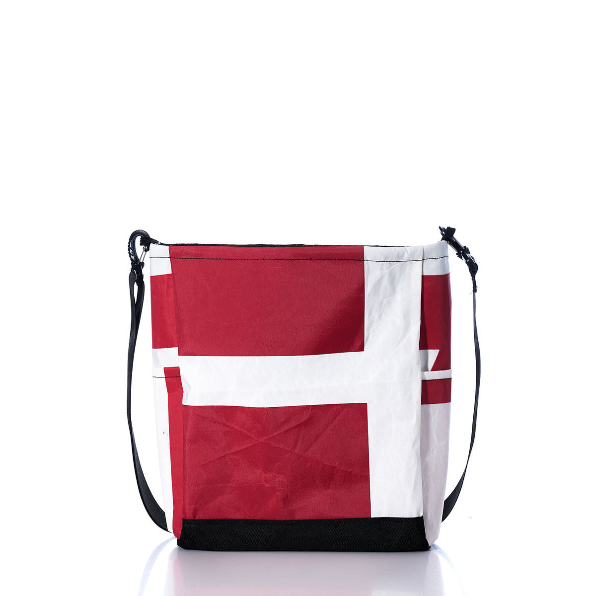 Vintage Red and White Medium Voyager Crew Crossbody Alternate View
