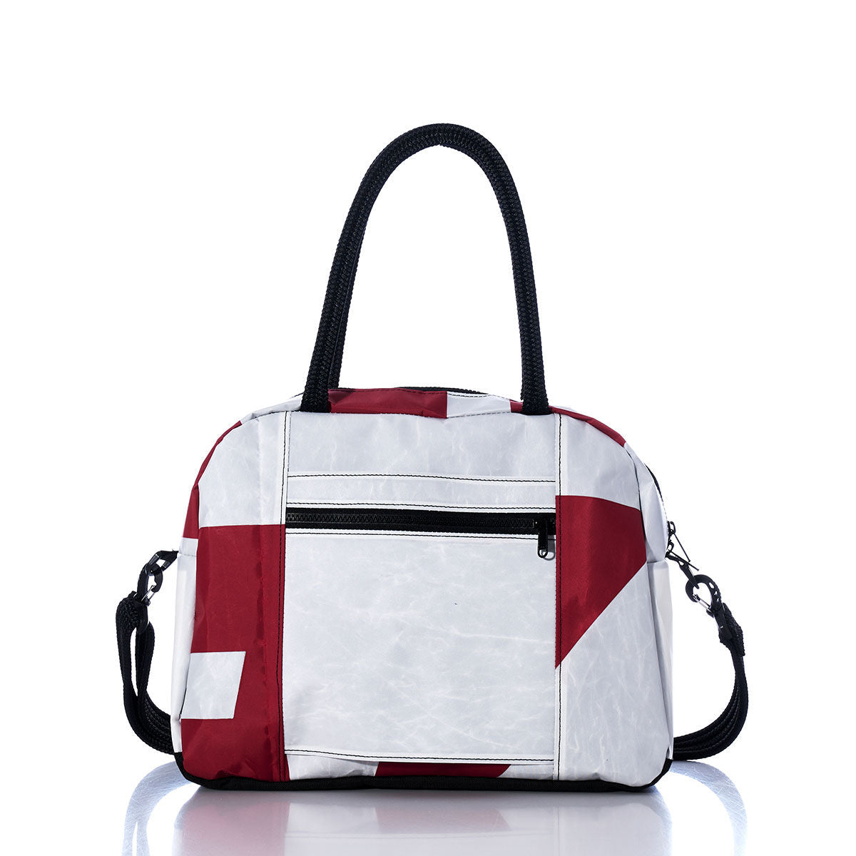 Vintage Red and White Essential Weekender Travel Bag Alternate View